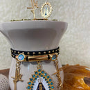 Cuia Chimarrão Decorada Nossa Senhora, Choker Luxo E Bomba